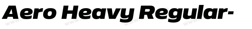 Aero Heavy Regular字体转换
